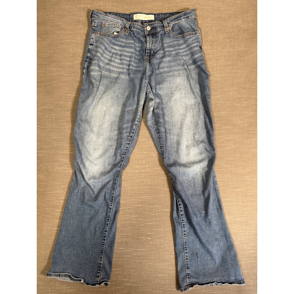 Signature by Levi Strauss Co Womens Mid Rise Bootcut Jeans Medium Wash Blue 14M
